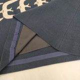 mina perhonen go! Qa5774 刺繍 台形 qa5774 コットン サイズ38 スカート ネイビー レディース ミナペルホネン【中古】6-0330M∞