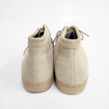MANEBU 新品 スエードレザーショートワラビーブーツ 37 BOO MID 定価20680円 シューズ・靴 ベージュ レディース マネブ【中古】6-0223G◎