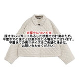 mizuiro-ind キルティングショートブルゾン 定価24200円 キルティングジャケット 24AW ホワイト レディース ミズイロインド【中古】6-0207T♪