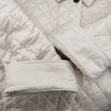 mizuiro-ind キルティングショートブルゾン 定価24200円 キルティングジャケット 24AW ホワイト レディース ミズイロインド【中古】6-0207T♪