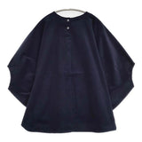 mizuiro-ind コーデュロイ ドルマンスリーブ ブラウス シャツ ネイビー レディース ミズイロインド【中古】6-0328M♪