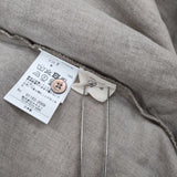 nest Robe 高密度ブラックリネンギャザーブラウス 01183-2009 ブラウス シャツ ベージュ レディース ネストローブ【中古】6-0516M∞