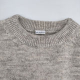 homspun 232-7906 シェットランドプルオーバー セーター ニット グレージュ レディース ホームスパン【中古】6-0718T∞