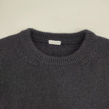 homspun 222-7891 ウール 半袖 セーター ニット 濃紺 ネイビー レディース ホームスパン【中古】6-0718T∞