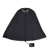 mizuiro-ind ケープカーディガン クルーネック ポンチョ カーディガン ブラック レディース ミズイロインド【中古】6-0328M♪