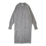 HYKE ノーカラーメランジウールニットロングカーディガン 172-11115013 サムホール カーディガン グレー レディース ハイク【中古】6-0718T∞