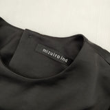 mizuiro-ind サテン クルーネック ワンピース ブラック レディース ミズイロインド【中古】6-0423M∞