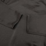 mizuiro-ind サテン クルーネック ワンピース ブラック レディース ミズイロインド【中古】6-0423M∞