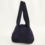 mina perhonen usa bag 大 sa9117 ウサバッグ ショルダーバッグ ネイビー レディース ミナペルホネン【中古】6-0521G∞