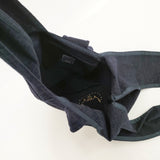 mina perhonen usa bag 大 sa9117 ウサバッグ ショルダーバッグ ネイビー レディース ミナペルホネン【中古】6-0521G∞