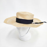 mina perhonen ヒトミシノヤマ 麦わら帽子 ストローハット ハット ベージュ レディース ミナペルホネン【中古】6-0214S◎