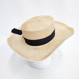 mina perhonen ヒトミシノヤマ 麦わら帽子 ストローハット ハット ベージュ レディース ミナペルホネン【中古】6-0214S◎