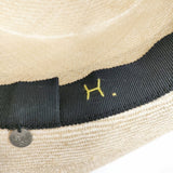 mina perhonen ヒトミシノヤマ 麦わら帽子 ストローハット ハット ベージュ レディース ミナペルホネン【中古】6-0214S◎