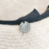 mina perhonen ヒトミシノヤマ 麦わら帽子 ストローハット ハット ベージュ レディース ミナペルホネン【中古】6-0214S◎