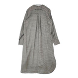 TICCA ハウンドトゥースノーカラーシャツワンピース TAGA-312-03 ウール ワンピース ブラック ホワイト レディース ティッカ【中古】6-0802T∞