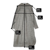TICCA ハウンドトゥースノーカラーシャツワンピース TAGA-312-03 ウール ワンピース ブラック ホワイト レディース ティッカ【中古】6-0802T∞