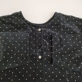 かぐれ ドットコーデュロイ2WAYワンピース 定価18700円 GA47-26M006 ワンピース 24AW ブラック ベージュ レディース かぐれ【中古】6-0210T♪