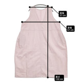 nest Robe 25SS 超撥水バックVネックノースリーブワンピース 定価29700円 ワンピース ピンク レディース ネストローブ【中古】6-0506S◎
