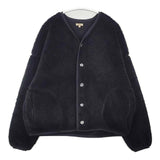 Sanca BOA V CARDIGAN S23FSW13 フリースジャケット サイズ0 日本製 カーディガン ブラック レディース サンカ【中古】6-0802T∞