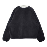 Sanca BOA V CARDIGAN S23FSW13 フリースジャケット サイズ0 日本製 カーディガン ブラック レディース サンカ【中古】6-0802T∞