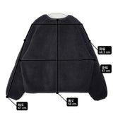 Sanca BOA V CARDIGAN S23FSW13 フリースジャケット サイズ0 日本製 カーディガン ブラック レディース サンカ【中古】6-0802T∞
