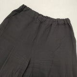 Lulu 日本製 中村起久子 イージー パンツ ブラック レディース ルル【中古】6-0423G∞