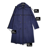 45R/45rpm カメリヤスムースのAKIYAコート 定価79200円 サイズ1 コート ネイビー レディース フォーティーファイブアールピーエム【中古】6-0210T♪