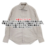45R/45rpm ジンバブエコットンのオックスフォード908レギュラーシャツ 定価28600円 長袖シャツ グレー レディース フォーティーファイブアールピーエム【中古】6-0423M∞