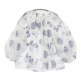 R&D.M.Co- 未使用品 LONDON BLUE WILLOW ギャザースモック 定価53900円 7447 ブラウス 25SS ホワイト ブルー レディース オールドマンズテーラー【中古】6-0210M♪