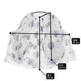 R&D.M.Co- 未使用品 LONDON BLUE WILLOW ギャザースモック 定価53900円 7447 ブラウス 25SS ホワイト ブルー レディース オールドマンズテーラー【中古】6-0210M♪