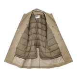 MHL. FINE TOUGH POPLIN COAT ダウンライナー付き 595-6210503 定価53900円 ステンカラーコート ベージュ レディース エムエイチエル【中古】6-0802T∞