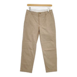 MARGARET HOWELL COTTON TROUSERS コットントラウザーズ 578-142314 パンツ ベージュ レディース マーガレットハウエル【中古】6-0423G∞