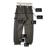 ALWEL ロゴ スウェットパンツ TOP-8 日本製 コットン サイズM 裏起毛 パンツ チャコールグレー レディース オルウェル【中古】6-0802T∞