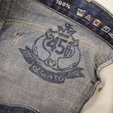 45R/45rpm 45年ものがたりシャルロット5 定価27500円 サイズ29 ジーンズ デニムパンツ ネイビー レディース フォーティーファイブアールピーエム【中古】6-0423G∞