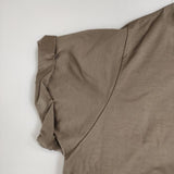 mizuiro-ind ロールスリーブワイドシルエットTシャツワンピース ワンピース グレージュ レディース ミズイロインド【中古】6-0611S∞