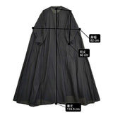 mizuiro-ind シャツワンピース ロング ワンピース ブラック レディース ミズイロインド【中古】6-0516M∞