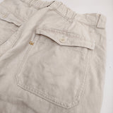 45R/45rpm リネンダックの908ペグトップパンツ 定価62700円 パンツ 25SS ベージュ レディース フォーティーファイブアールピーエム【中古】6-0210M♪