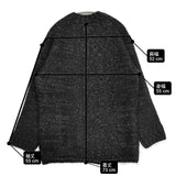 Yohji Yamamoto CABLE KNIT ROUND NECK CABLE KNIT PO 定価44660円 セーター ニット 24-25AW ブラック レディース ヨウジヤマモト【中古】6-0219T♪