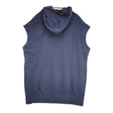 REGULATION Yohji Yamamoto GAUZE FLEECY LINING R-HOODIE SWEAT パーカー 22SS ネイビー レディース レギュレーションヨウジヤマモト【中古】6-0317M♪