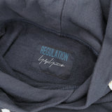 REGULATION Yohji Yamamoto GAUZE FLEECY LINING R-HOODIE SWEAT パーカー 22SS ネイビー レディース レギュレーションヨウジヤマモト【中古】6-0317M♪