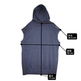 REGULATION Yohji Yamamoto GAUZE FLEECY LINING R-HOODIE SWEAT パーカー 22SS ネイビー レディース レギュレーションヨウジヤマモト【中古】6-0317M♪