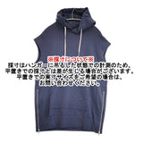 REGULATION Yohji Yamamoto GAUZE FLEECY LINING R-HOODIE SWEAT パーカー 22SS ネイビー レディース レギュレーションヨウジヤマモト【中古】6-0317M♪