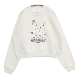 MAISON MARGIELA スウェットシャツ プルオーバー トップス 刺繍 サイズS スウェット 2023 ホワイト ユニセックス メゾンマルジェラ【中古】6-0317M♪