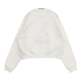 MAISON MARGIELA スウェットシャツ プルオーバー トップス 刺繍 サイズS スウェット 2023 ホワイト ユニセックス メゾンマルジェラ【中古】6-0317M♪