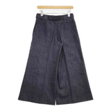 MAISON MARGIELA 1 ベルト付きワイドパンツ S51KA0375 S30565 デニムパンツ ネイビー レディース メゾンマルジェラ【中古】6-0516G∞