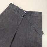 MAISON MARGIELA 1 ベルト付きワイドパンツ S51KA0375 S30565 デニムパンツ ネイビー レディース メゾンマルジェラ【中古】6-0516G∞