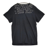 MARTIN MARGIELA ここのえ株式会社 エイズT 希少黒黒 サイズS チュニジア製 半袖Ｔシャツ カットソー ブラック ユニセックス マルタンマルジェラ【中古】6-0403S♪