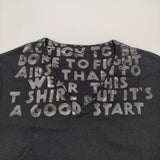MARTIN MARGIELA ここのえ株式会社 エイズT 希少黒黒 サイズS チュニジア製 半袖Ｔシャツ カットソー ブラック ユニセックス マルタンマルジェラ【中古】6-0403S♪