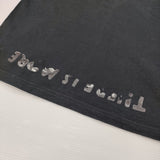 MARTIN MARGIELA ここのえ株式会社 エイズT 希少黒黒 サイズS チュニジア製 半袖Ｔシャツ カットソー ブラック ユニセックス マルタンマルジェラ【中古】6-0403S♪