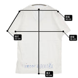 Maison Martin Margiela エイズT サイズS チュニジア製 半袖Ｔシャツ カットソー ホワイト Lブルー ユニセックス メゾンマルタンマルジェラ【中古】6-0403S♪